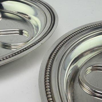 Christofle - Flessenonderzetter (2) - Perles Pattern -