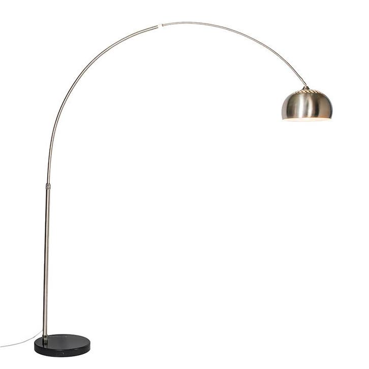 Booglamp staal metalen kap 32 cm verstelbaar - XXL, Huis en Inrichting, Lampen | Vloerlampen, Nieuw, Verzenden