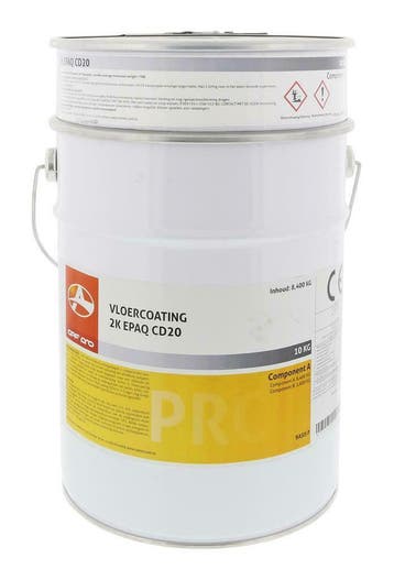 2-K Epoxy Vloercoating CD20 WIT 10 Kg, Verzenden, Nieuw