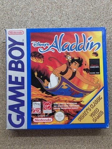 Nintendo - Gameboy Classic - DISNEYS ALADDIN -First edition, Spelcomputers en Games, Nieuw