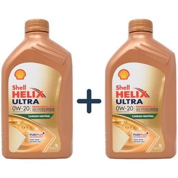 Shell Aanbieding: 2 X Helix Ultra Prof Av L 0W20 1L, Verzenden