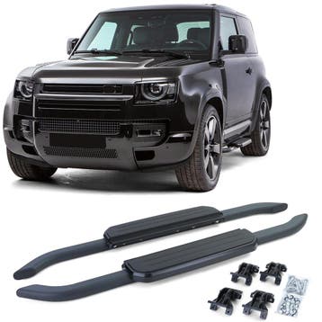 Treeplanken Land Rover Defender L663 90 Zwart, Ophalen of Verzenden, Nieuw