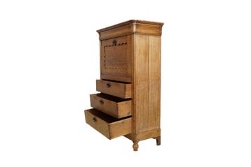 Antieke Biedermeier Secretaire met 3 laden, Ophalen of Verzenden, Nieuw