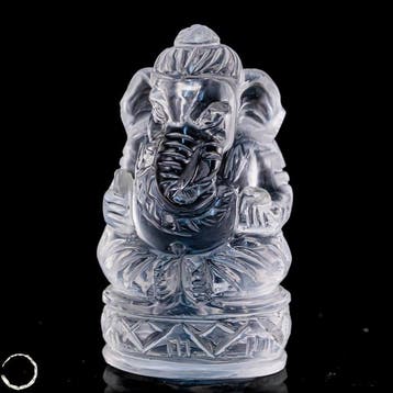 Ganesha van natuurlijke kwarts – fijn vervaardigde sculptuur, Verzamelen