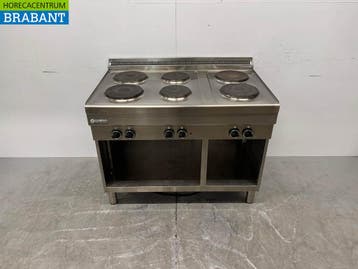 RVS Mareno 6 Pits Elektrisch Fornuis 110 cm 400V Horeca, Ophalen of Verzenden, Gebruikt