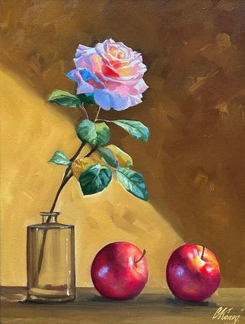 Sergey Kolodyazhniy (XX-XXI) - Rose and apples