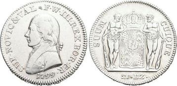 Fuer Neuenburg, 21 Batzen 1 1799 Brandenburg-Preussen Pru..., Verzenden