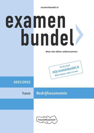 Examenbundel havo Bedrijfseconomie 2021/2022 9789006491432, Boeken, Schoolboeken, Verzenden, Gelezen