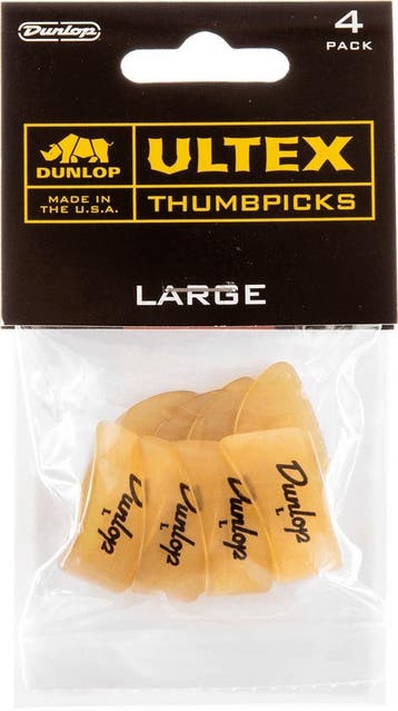 Jim Dunlop rechtshandige Ultex duimplectrum large 4-pack, Muziek en Instrumenten, Ophalen of Verzenden, Nieuw, Banjo