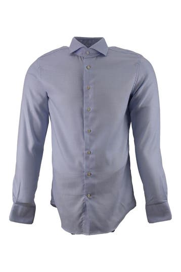 Profuomo Overhemd in maat 38 Blauw, Verzenden, Zo goed als nieuw, Blauw, Profuomo