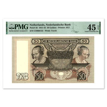 50 Gulden Oestereetster 1941 PMG 45, Verzenden