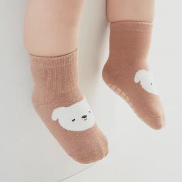 6 Paar Antislip Sokken Kinderen - Schattige Dierenprint (Vos, Verzenden, Nieuw