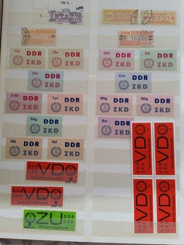 Duitsland 1949/1990 - D.D.R. in 3 insteekalbums. Ook, Gestempeld