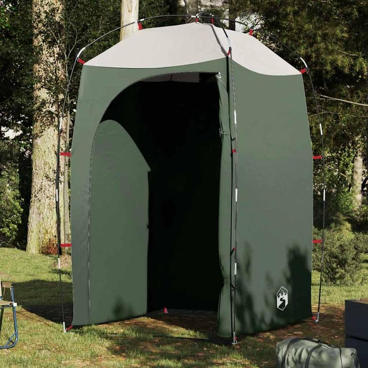 vidaXL Douchetent waterdicht groen, Caravans en Kamperen, Tenten, Nieuw, tot en met 2, Verzenden