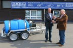 Mobiele hogedrukreinger 200 Bar 15 Ltr/pm, 1140 ltr inhoud., Ophalen