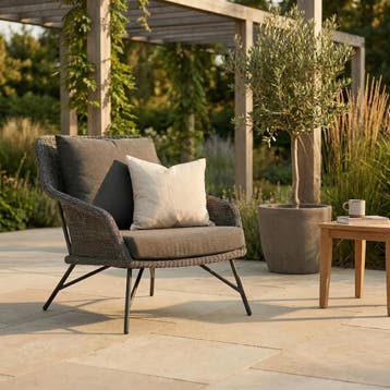4 Seasons Outdoor Samoa loungestoel charcoal |, Ophalen of Verzenden, Nieuw