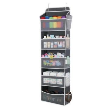 Ruhhy Deur organizer grijs wit 142 x 40 x 17 cm met 5 pla..., Ophalen of Verzenden, Nieuw