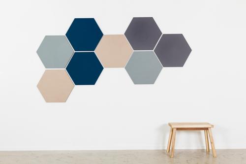 Smit Visual Design prikbord zeshoek - keuze uit vele kleuren, Huis en Inrichting, Woonaccessoires | Wanddecoraties, Ophalen of Verzenden