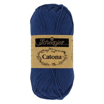 Scheepjes Catona 25g - 527 Midnight - Haakgaren / Breigaren, Ophalen of Verzenden, Nieuw, Breien of Haken, Wol of Garen