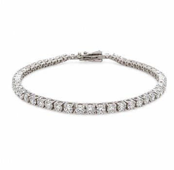 Tennis armband - 18 karaat Witgoud - 3.76ct. tw. Diamant