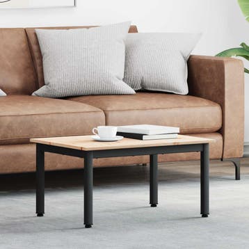 vidaXL Salontafel Naturel 70 x 50 x 36 cm Massief grenenhout, Verzenden, Nieuw, Grenenhout, 50 tot 100 cm