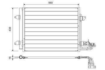Airco condensor o.a: Volkswagen, Caddy Combi III (2KB, 2KJ), Auto-onderdelen, Airco en Verwarming, Ophalen of Verzenden, Nieuw