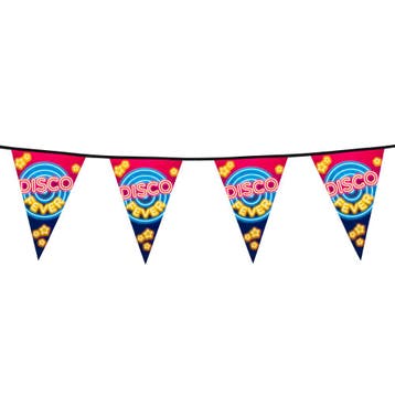 Vlaggenlijn Disco Party Plastic - 6 Meter, Ophalen of Verzenden, Nieuw
