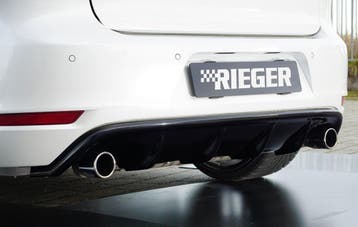 Rieger diffuser | Golf 6: 10.08- - GTI, GTI Cabrio | stuk gl, Verzenden, Nieuw, Volkswagen