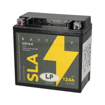 Landport (LP) SLA LTX14-4 Motor accu 12 volt 12,0 ah (51214, Ophalen of Verzenden, Nieuw