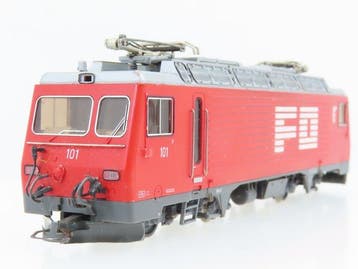 Bemo H0m - 1262 201 - Elektrische locomotief (1) - HGe 4/4, Nieuw