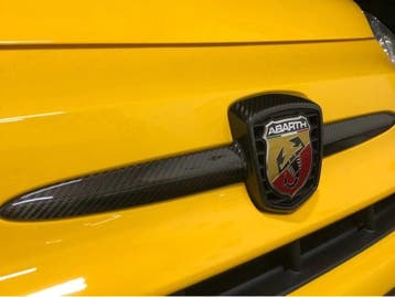 Fiat Abarth 500/595 Carbon Fiber Voor Logo Embleem Inlaat, Verzenden