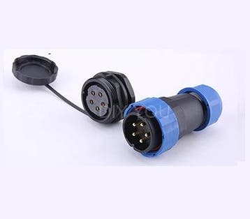 Male + socket - Waterdichte kabelverbinder - 5 aderig - IP68, Ophalen of Verzenden, Nieuw, Overige typen