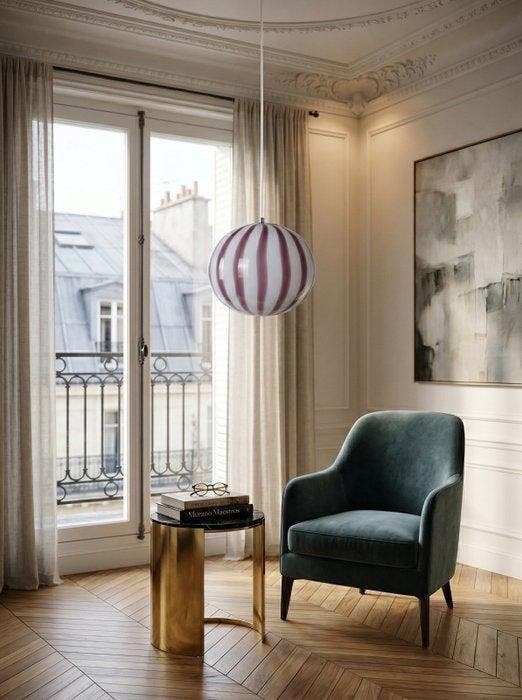 Murano - Plafondlamp - Glas - Tafellamp D30, Antiek en Kunst, Antiek | Lampen