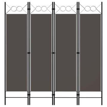 vidaXL Kamerscherm met 4 panelen 160x180 cm antraciet, Verzenden, Nieuw