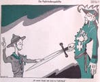 Spotprent over een Padvindersgelofte (lijst optie, Lithos), Verzenden