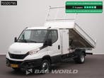 Iveco Daily 35C16 3.0L Kipper met Kist Dubbellucht 3,5t Trek, Stof, Gebruikt, Euro 6, Iveco