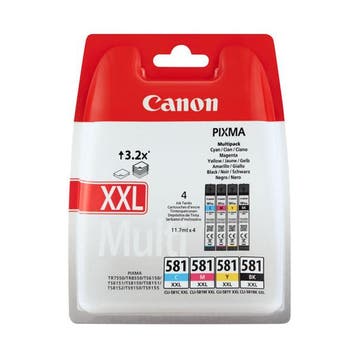 Canon CLI-581XXL multipack Inktcartridge (origineel), Verzenden, Nieuw, Cartridge, Canon