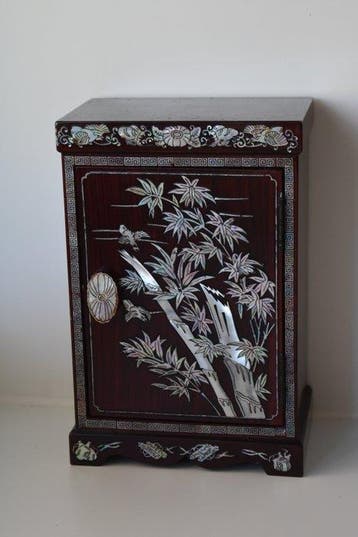 Decoratief ornament - juwelenkast met paarlemoer