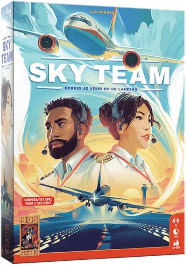 Sky Team (NL versie) | 999 Games - Gezelschapsspellen, Hobby en Vrije tijd, Gezelschapsspellen | Bordspellen, Nieuw, Verzenden
