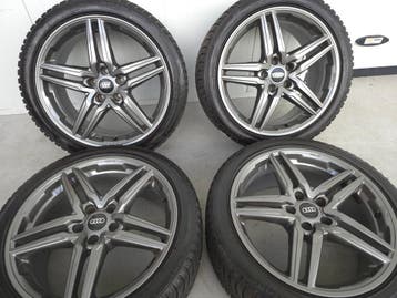 Audi A5 18 inch winterbanden velgen 5x112 Gun Metal, 18 inch, 245 mm, Banden en Velgen, Nieuw