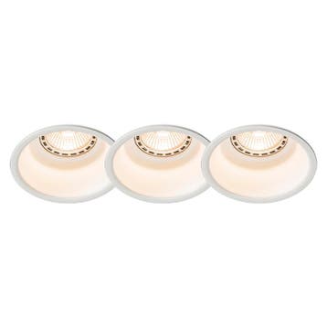 Set van 3 moderne inbouwspots wit - Dept, Verzenden, Nieuw