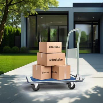 Platformwagen inklapbaar tot 150kg - wit, Verzenden, Nieuw