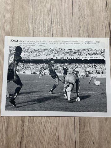 Cagliari-Napoli 1-2, 17/10/93 - 1993 - Foto, Nieuw