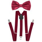 Fako Fashion - Bretels Met Vlinderstrik - Effen - 100cm -, Kleding | Heren, Stropdassen, Verzenden, Nieuw