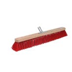 Talen Tools Straatbezem 60 cm Rood - Perfect voor Buiten,..., Ophalen of Verzenden, Nieuw, Bezem