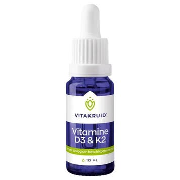 Vitakruid  D3 & K2  10 ml, Verzenden, Nieuw