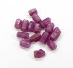 Robijn Ruw. Alle facetgeslepen, Grade 27, natuurlijke grote, Verzamelen, Mineralen en Fossielen