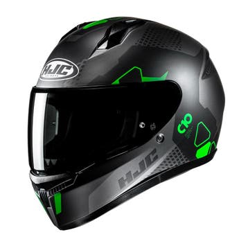 HJC C10 Aspa Zwart Grijs Groen Integraalhelm, Motoren, Nieuw met kaartje, HJC, Integraalhelm, Heren