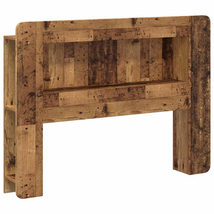 vidaXL Hoofdbordkast met opslag Oud hout Geconstrueerd hout, Huis en Inrichting, Slaapkamer | Bedden, Bruin, Nieuw, Hout, Verzenden