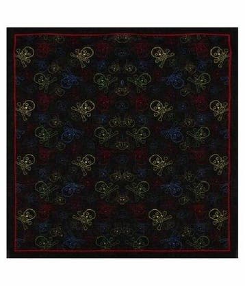 Haarband Bandana Zakdoek 55cm – Schedel Print – Zwart, Nieuw